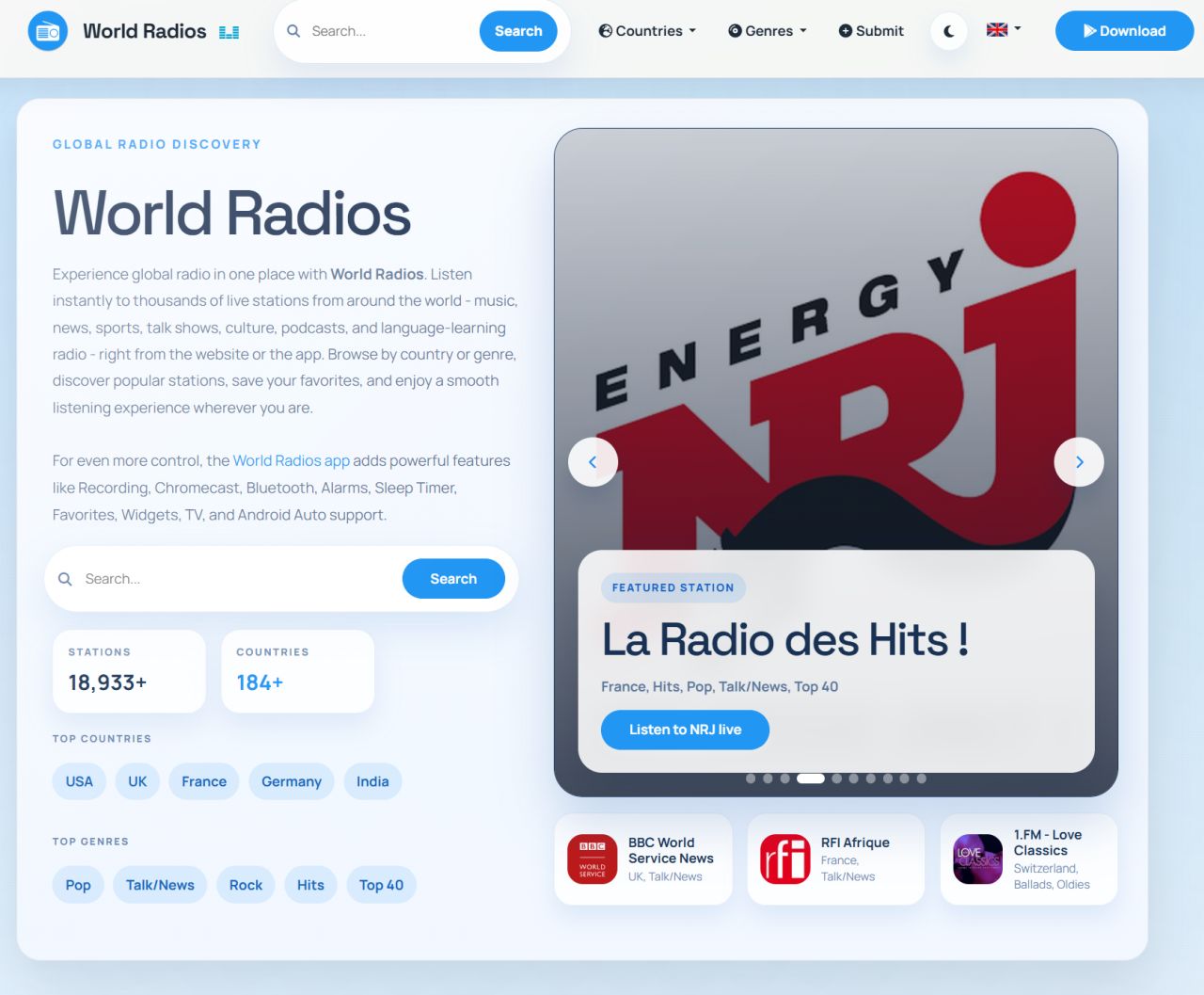 Radios du monde